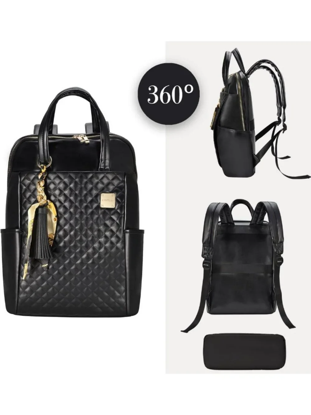 Stylish Slim Laptop Backpack for Women - Lightweight 15.6